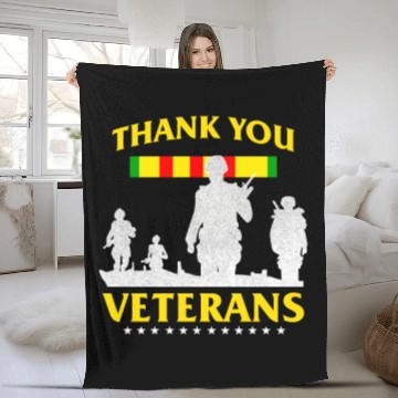 Discover Thank You Vietnam Veterans Day Celebration Fleece Blankets
