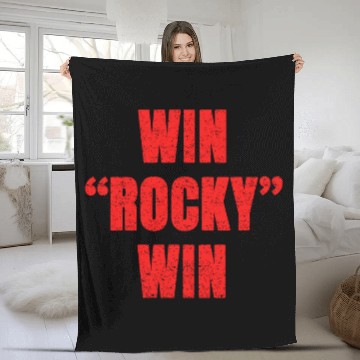 Discover win rocky win Fleece Blankets inspired boxing Fleece Blankets