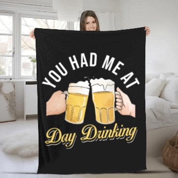 Discover Day Drinking Beer Fleece Blankets