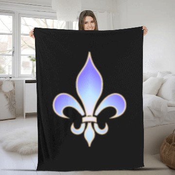 Discover Lily Flower Fleur de Lys Royal Flower Power Roi Fleece Blankets