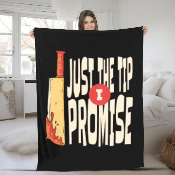 Discover scary halloween mom Fleece Blankets,Just the tip i promise