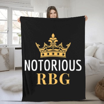 Discover Notorious RBG Ruth Bader Ginsburg Political Fleece Blankets