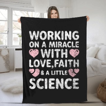 Discover Positive Ivf Support Transfer Day Fleece Blankets Ivf Gift