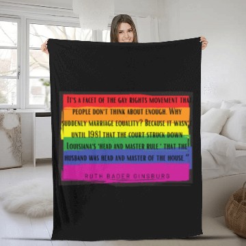 Discover Gay Zitate Ruth Bader Ginsburg Fleece Blankets