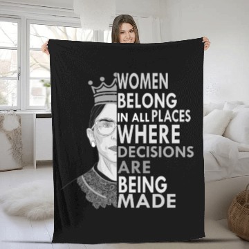 Discover Ruth Bader Ginsburg Fleece Blankets