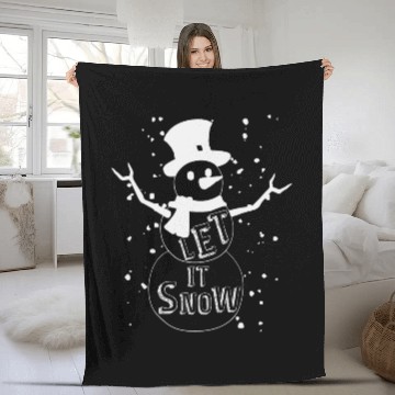 Discover Let It Snow Fleece Blankets