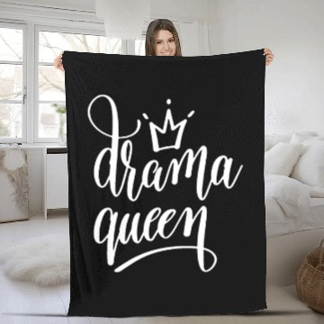 Discover drama queen Fleece Blankets