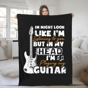 Discover Guitarist Guitarist Gift Guitar Player Fleece Blankets