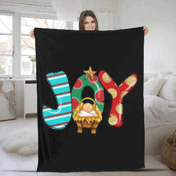Discover Joy Christmas Fleece Blankets