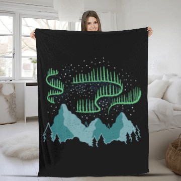 Discover Northern Lights Fleece Blankets