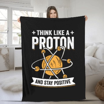Discover Proton Chemistry Physics Science Teacher Gift Fleece Blankets