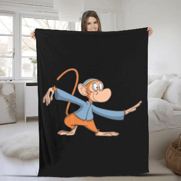 Discover Monkey tai chi martial arts Fleece Blankets