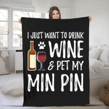 Discover Wine Min Pin Fleece Blankets Fleece Blankets As Miniature Pinsch