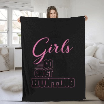 Discover Real Girls Go Ghost Hunting Fleece Blankets Funny Adventures