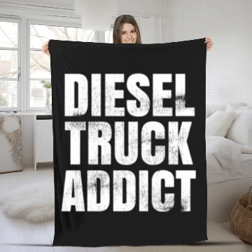 Discover Diesel Truck Addict Fleece Blankets Fleece Blankets Distressed S Fleece Blankets