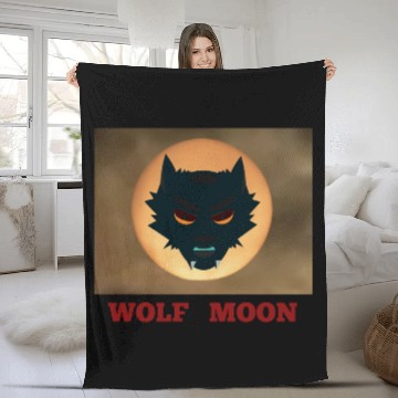 Discover Wolf Moon Fleece Blankets