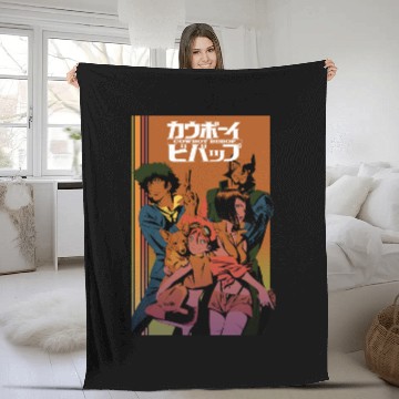 Discover Cow Bebop logo Fleece Blankets