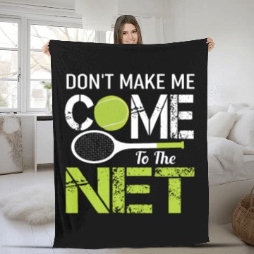 Discover Tennis Tennis Player Fleece Blankets