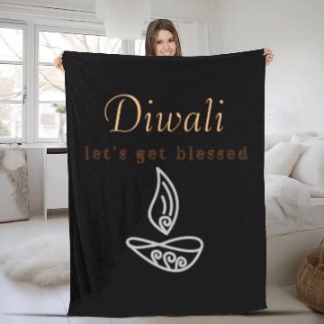 Discover Diwali let's get blessed 2020 Fleece Blankets