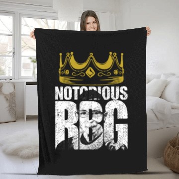 Discover Notorious RGB Ruth Bader Ginsburg Judge Fleece Blankets