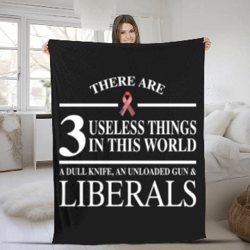 Discover 3 useless in this world Dull Knife Unloaded Gun Li Fleece Blankets