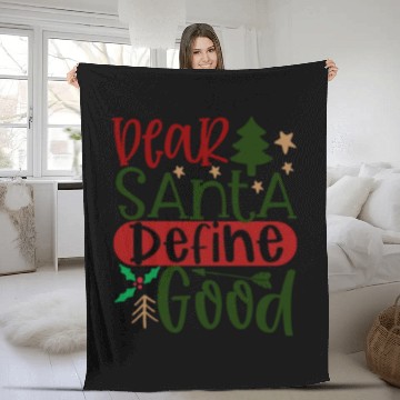 Discover Dear Santa define good Fleece Blankets