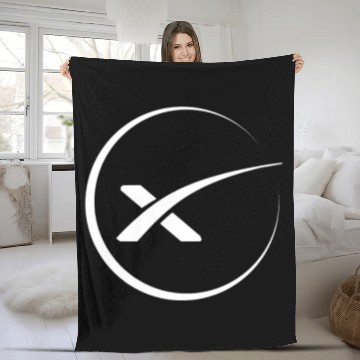 Discover space x spacex elon musk Fleece Blankets