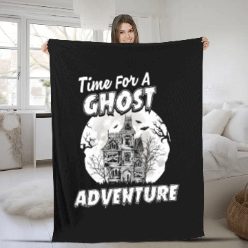 Discover Ghost Adventures Ghost Hunting Time Fleece Blankets
