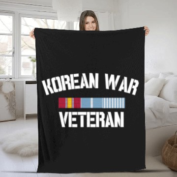 Discover Korean War Veteran Pride Korea Service Ribbon Fleece Blankets