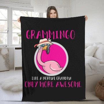 Discover Grandma Flamingo Mother's Day Fleece Blankets