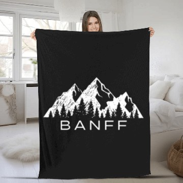 Discover Banff Fleece Blankets Cool Banff National Park Canada Souven