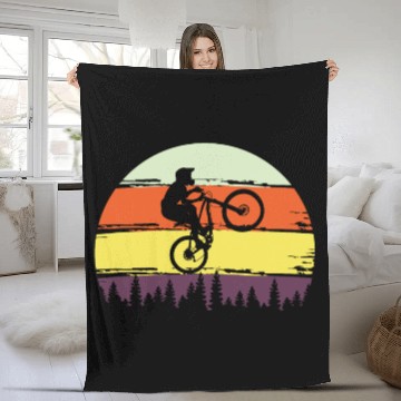 Discover bike mountain biking bicycle biker cycling downhil Fleece Blankets