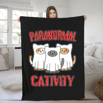 Discover Paranormal Cativity Ghost hunting paranormal Fleece Blankets