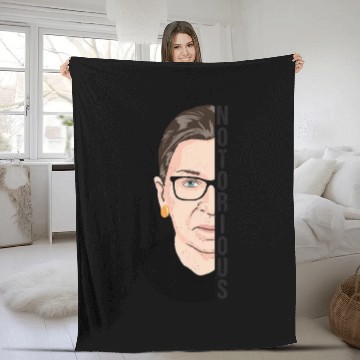 Discover RBG , Feminist ,Ruth Bader Ginsburg, Notorious RBG Fleece Blankets