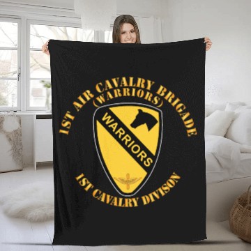 Discover Army 1st Air Cavalry Bde Warriors 1st Cav Division Fleece Blankets