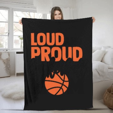Discover Loud And Proud Basketball Mom Fleece Blankets