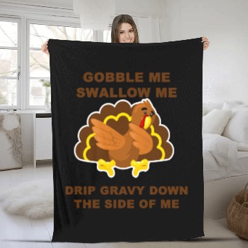 Discover gobble me swallow me drip down the side of me Fleece Blankets