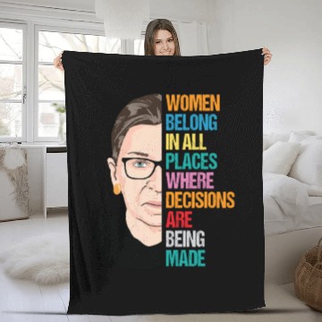 Discover Notorious RBG, RBG Quotes Ruth Bader Ginsburg Fleece Blankets