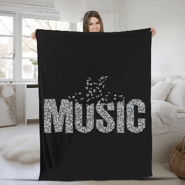Discover music Fleece Blankets