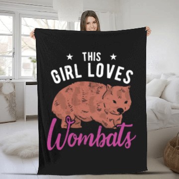 Discover Funny Wombat Sayings Fleece Blankets