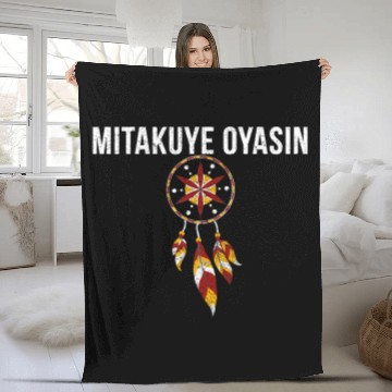 Discover Native American Pride I Lakota Tribe Teton Sioux N Fleece Blankets