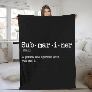 Discover Submariner Definition US Navy Veteran Military Gif Fleece Blankets