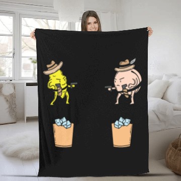 Discover Iced Tea Lemon and Peach in the wild West Fleece Blankets