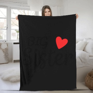 Discover Family Siblings Big Sister Love Fleece Blankets