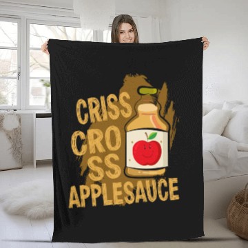 Discover Preschool Teacher Criss Cross Applesauce Fleece Blankets