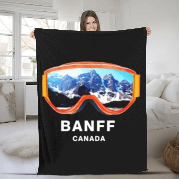 Discover Banff National Park - Banff Canada Fleece Blankets