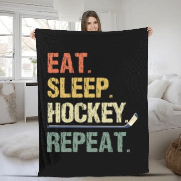 Discover Ice Hockey Gift For Ice Hockey Player Fleece Blankets