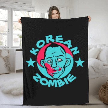 Discover korean zombie Fleece Blankets