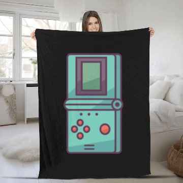 Discover Portable Gameboy Fleece Blankets