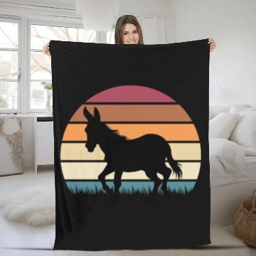 Discover Donkey Fleece Blankets